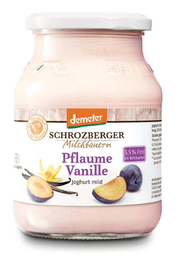 Produktfoto zu Joghurt Pflaume Vanille