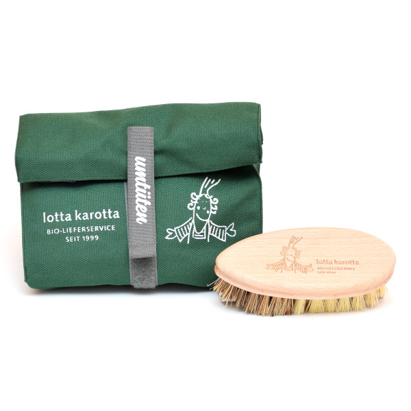 Sanck Tüt grün und Gemüsbürste von LOTTA