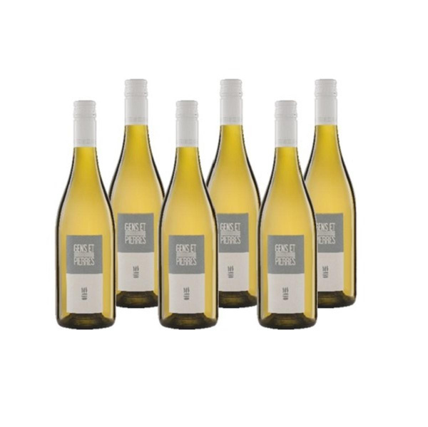 Produktfoto zu Kiste 'Gens et Pierres' Nord-Sud Blanc IGP 6*0,75l