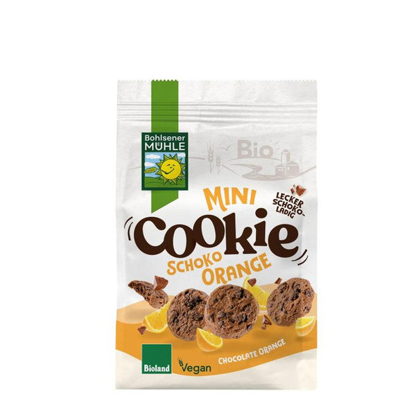 Produktfoto zu Mini Cookie Schoko Orange 125g