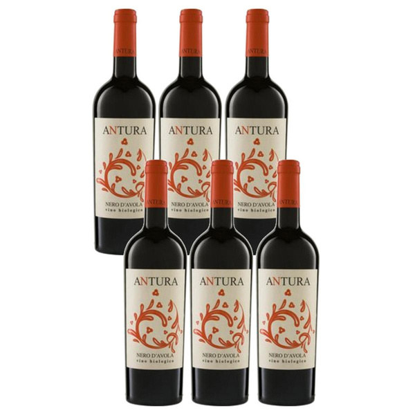 Produktfoto zu Kiste Nero d'Avola 'Antura' 6*0,75l