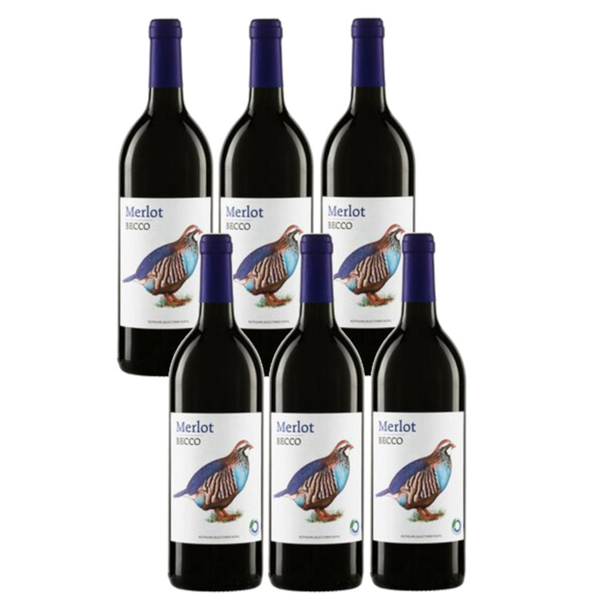 Kiste Becco Merlot 6*1l