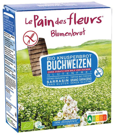 Produktfoto zu Gebinde Blumenbrot Buchweizen o. Salz 6x150g