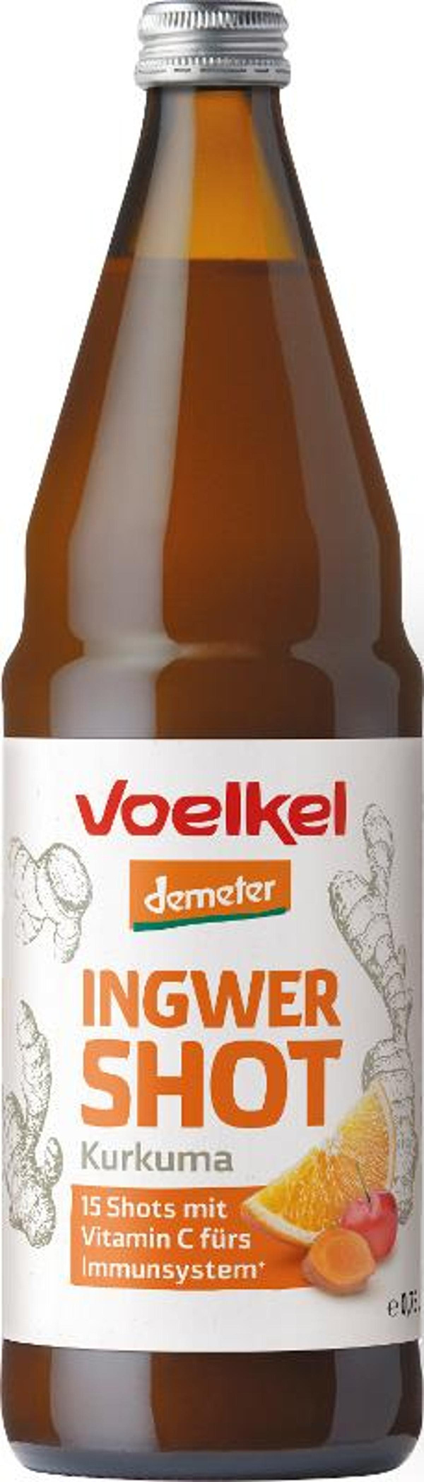 Produktfoto zu Ingwer Kurkuma Shot 0,75l