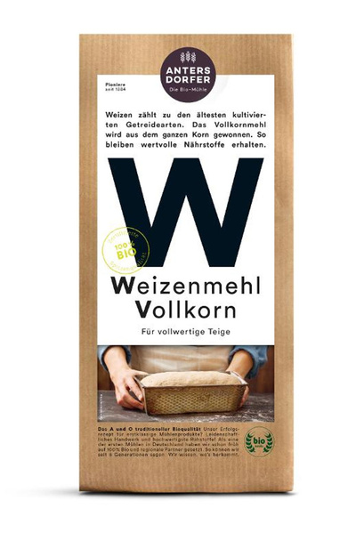 Produktfoto zu Weizenmehl Vollkorn 1kg
