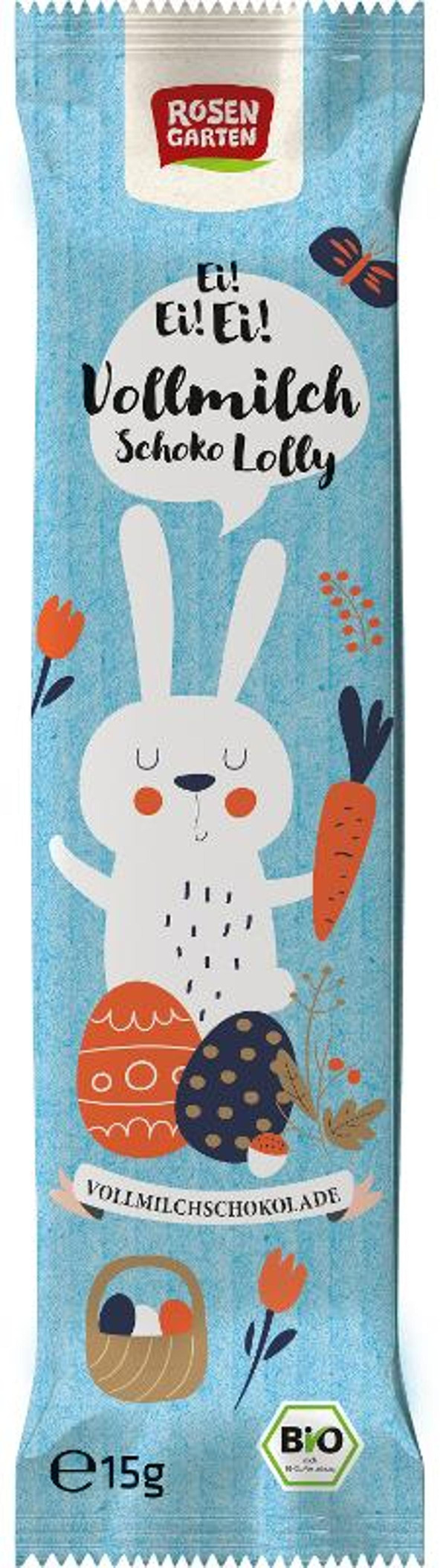 Produktfoto zu Schoko-Lolly Hase Vollmilch-Schokolade 15g