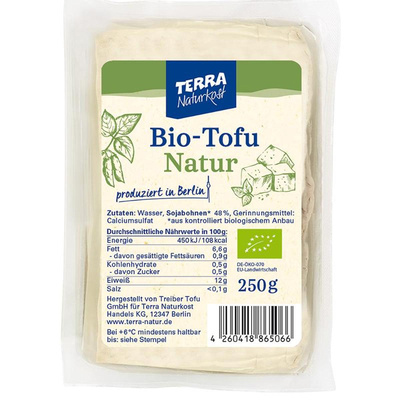 Produktfoto zu Tofu natur Terra 250g