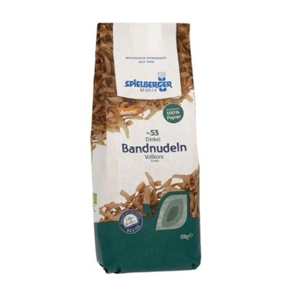 Produktfoto zu Dinkel-Vollkorn Bandnudeln 500g