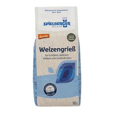 Produktfoto zu Weizenvollgrieß Demeter 500g