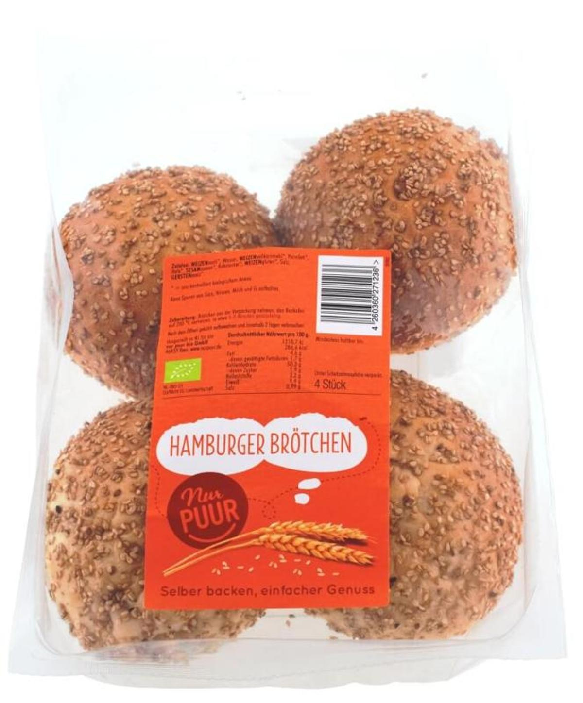 Hamburger Brötchen 4 Stück