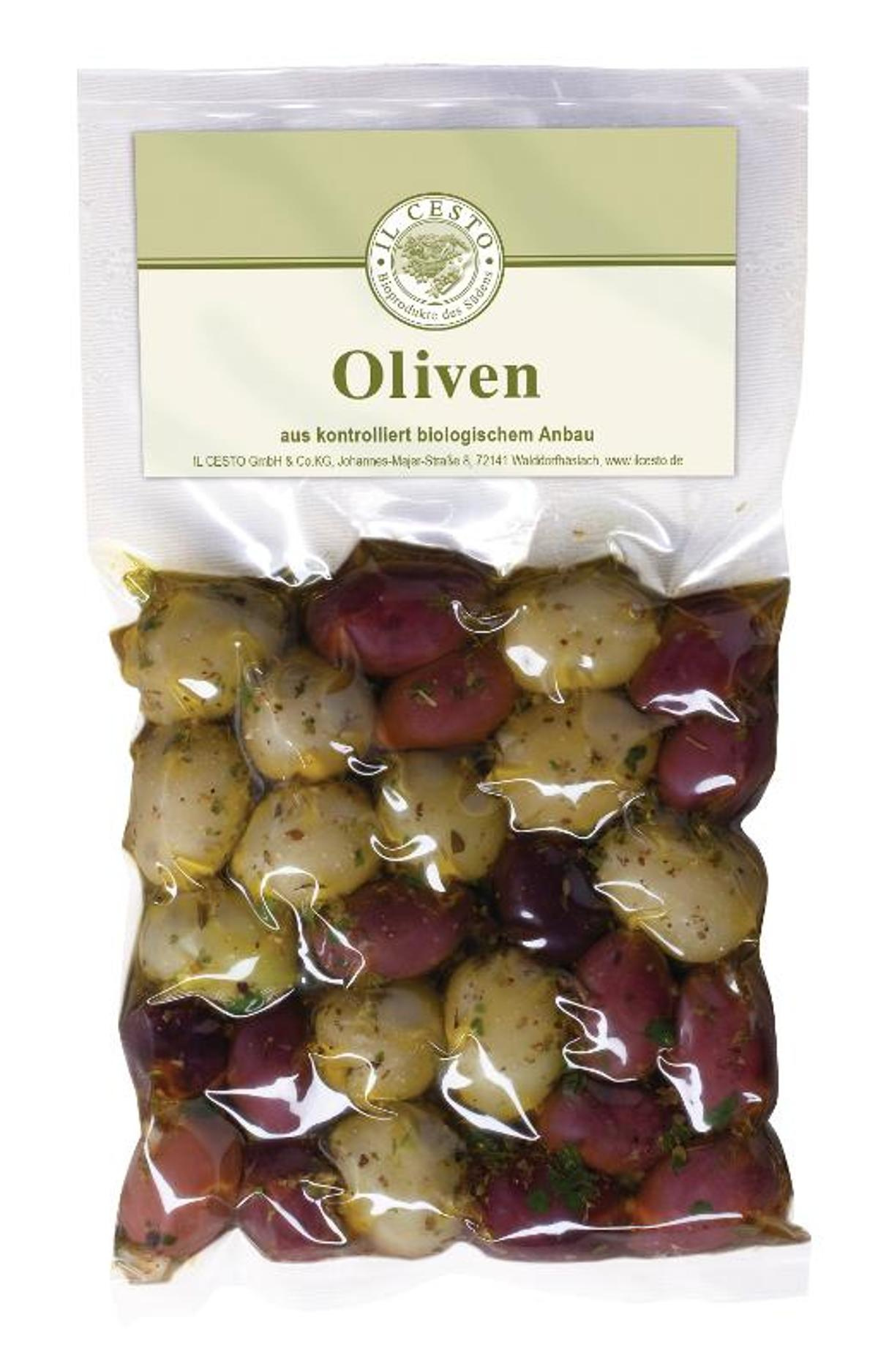 Oliven Mix schwarz & grün