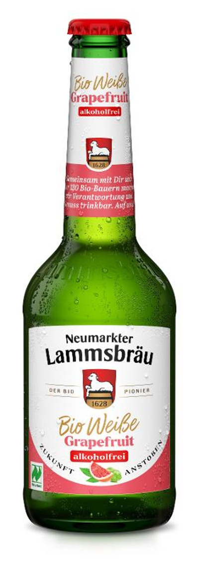 Produktfoto zu Lammsbräu alkoholfreie Weiße & Grapefruit 0,33l