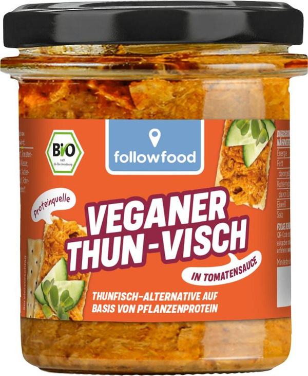 Produktfoto zu Veganer ThunVisch in Tomaten 180g