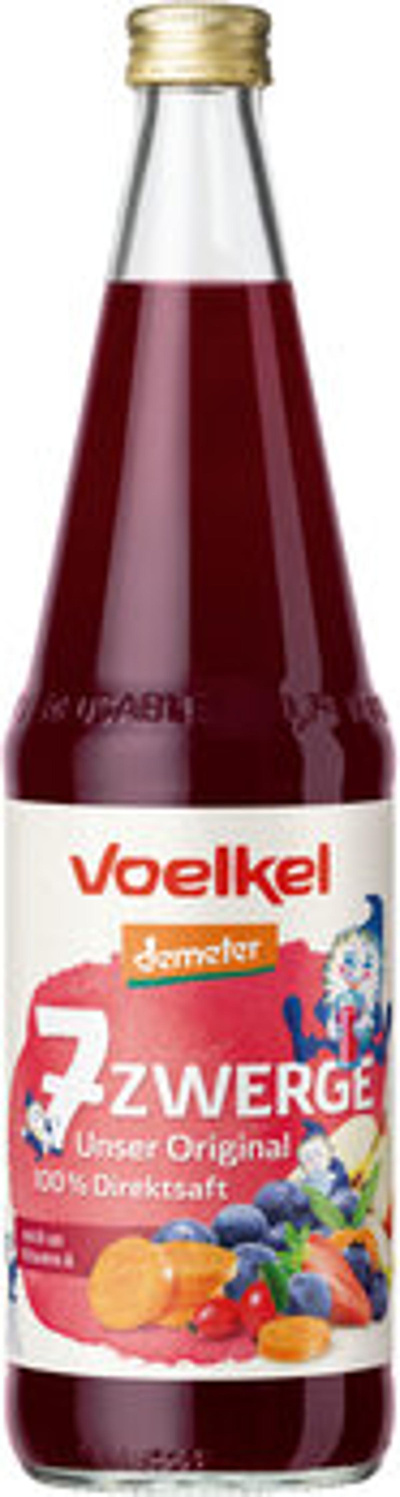 Produktfoto zu Kiste Sieben-Zwerge-Saft 6*0,7l