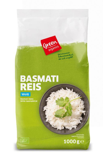 Produktfoto zu Basmati-Reis weiß 1kg von green