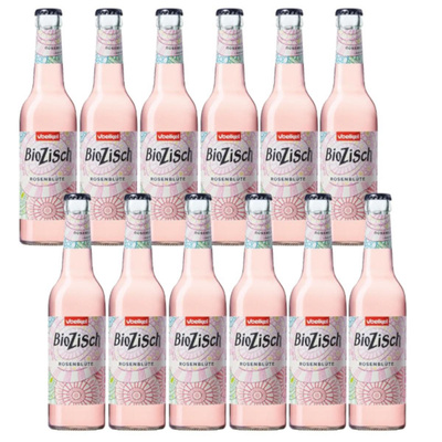 Produktfoto zu Kiste BioZisch Rosenblüte 12*0,33l