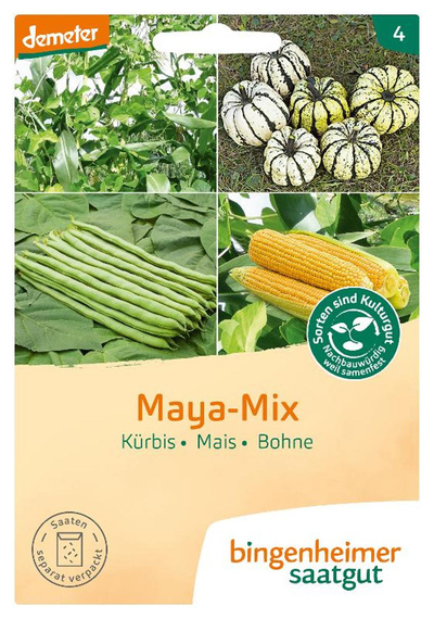 Produktfoto zu Maya Mix Saatgut: Mais, Bohnen und Kürbis