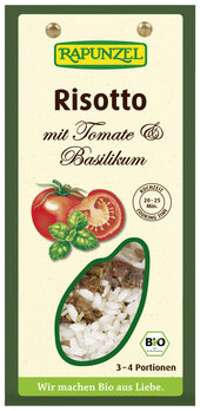Produktfoto zu Risotto mit Tomaten und Basilikum 250g