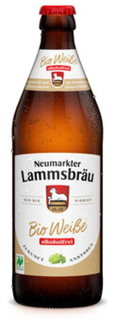 Produktfoto zu Kiste Lammsbräu Weiße alkohlfrei 10*0,5l