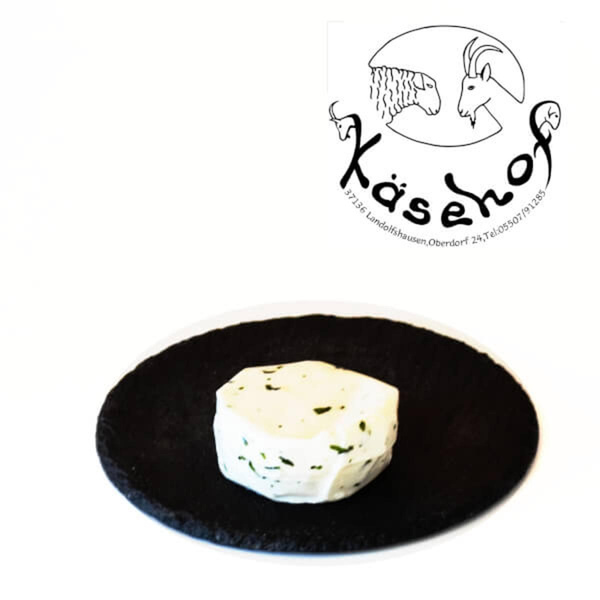 Produktfoto zu Caprino Basilikum Ziegenweichkäse mit Basilikum