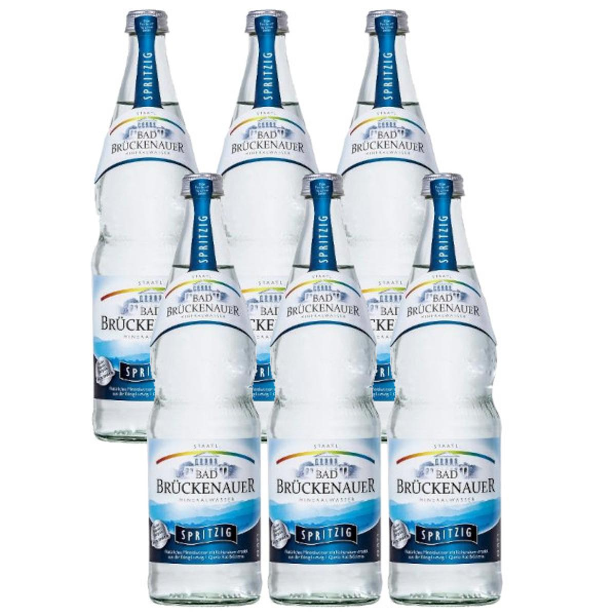 Kiste Mineralwasser spritzig 6*0,7l Bad Brückenauer