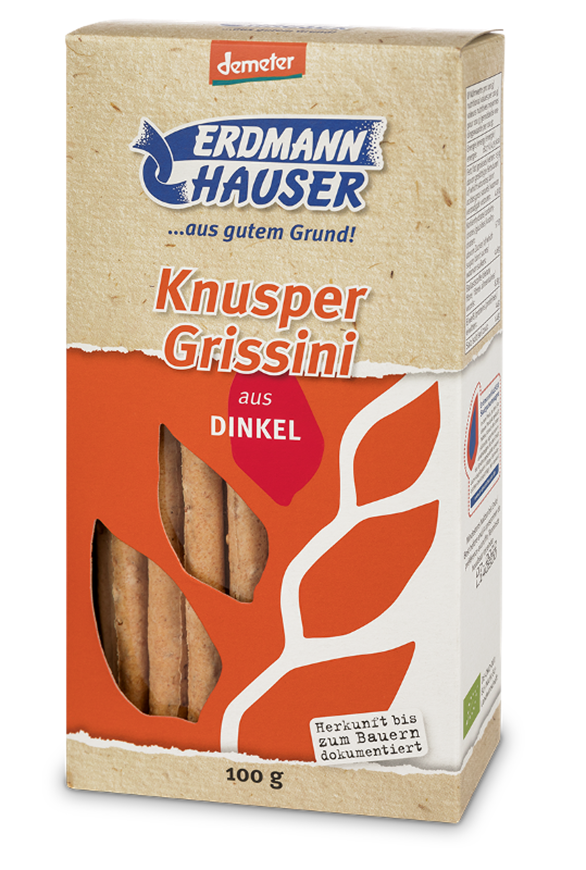 Grissini aus Dinkelmehl 100g