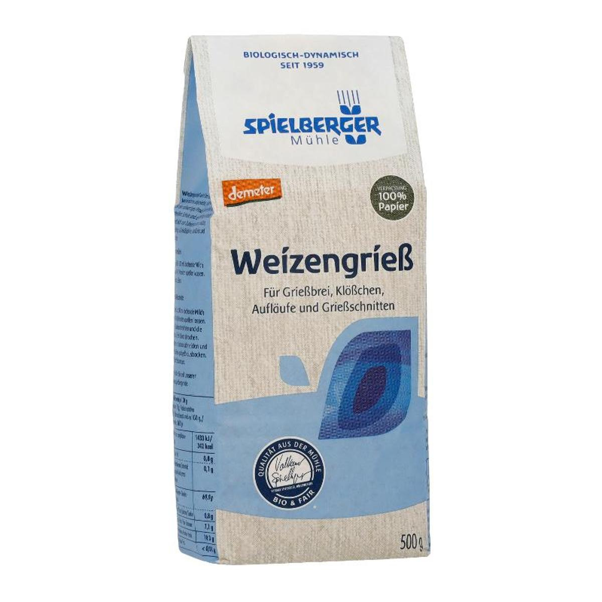Weizenvollgrieß Demeter 500g