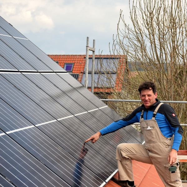 Die neue Photovoltaikanlage auf dem Scheunendach