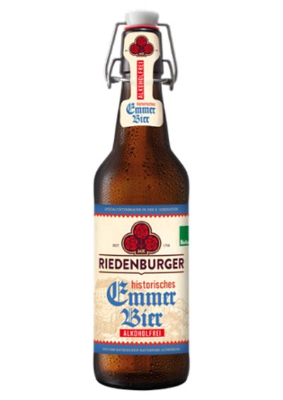 Produktfoto zu Kiste Riedenburger Emmerbier alkoholfrei 10*0,5l