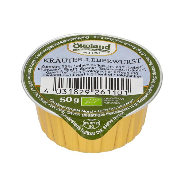 Produktfoto zu Kräuterleberwurst 50g