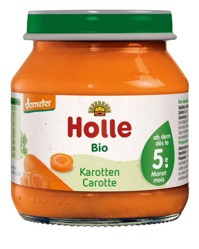 Produktfoto zu Baby-Gläschen Karotten 6 Gläser à 125g