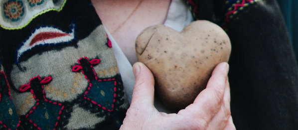 Kartoffelherz über Katrins Herz