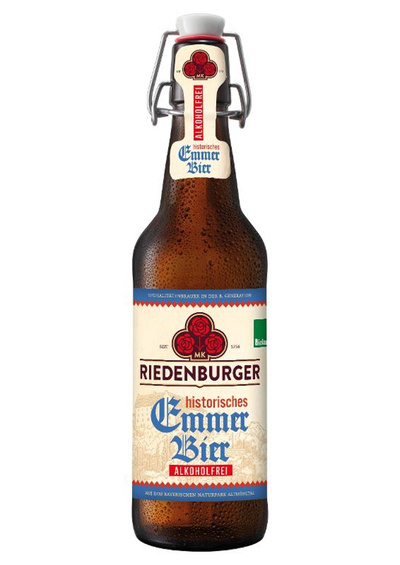 Produktfoto zu Kiste Riedenburger Emmerbier alkoholfrei 10*0,5l