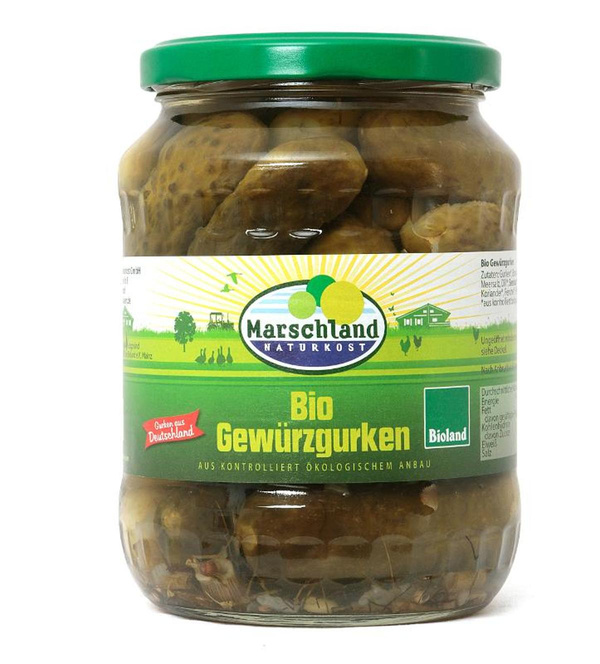 Produktfoto zu Gewürzgurken 670g Glas von green