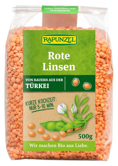 Produktfoto zu Rote Linsen 500g