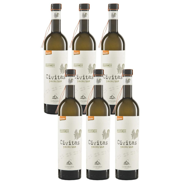 Produktfoto zu Kiste Civitas Pecorino Terre di Chieti IGP Lunaria 6*0,75l