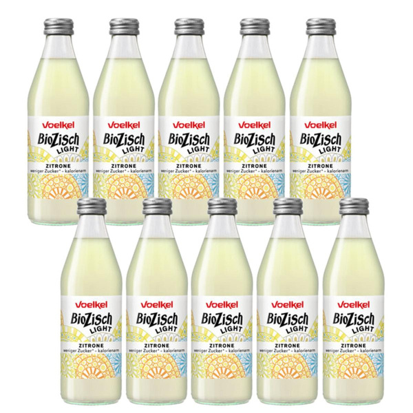 Produktfoto zu Kiste BioZisch light Zitrone 10*0,33l
