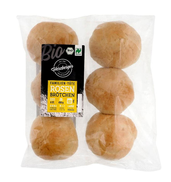 Produktfoto zu Aufback-Rosenbrötchen 6 Stück