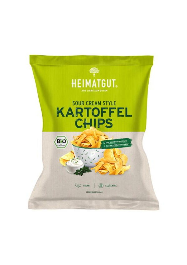 Produktfoto zu Kartoffel Chips Sour Cream Style 125g vegan
