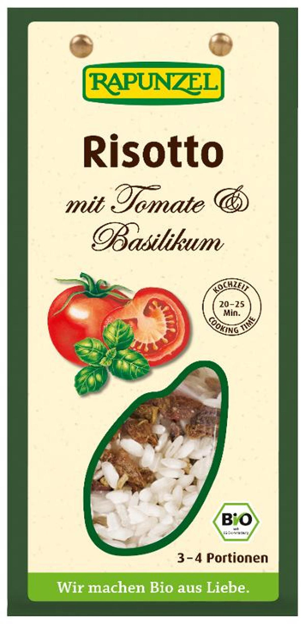 Produktfoto zu Risotto mit Tomaten und Basilikum 250g