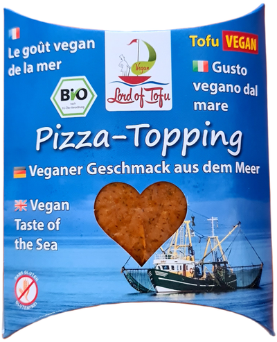 Produktfoto zu Thuna - veganer Thunfischersatz - Pizza Topping