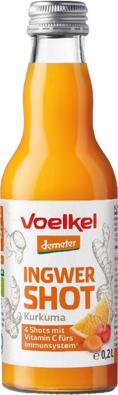 Produktfoto zu Ingwer & Kurkuma Shot 0,2l