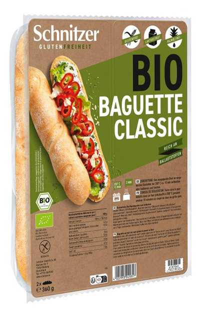 Produktfoto zu Baguette Classic glutenfrei 360g