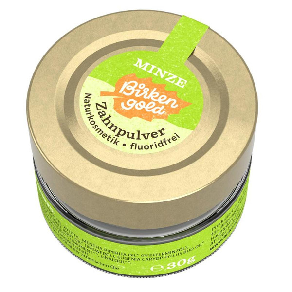 Produktfoto zu Zahnpulver Minze 30g