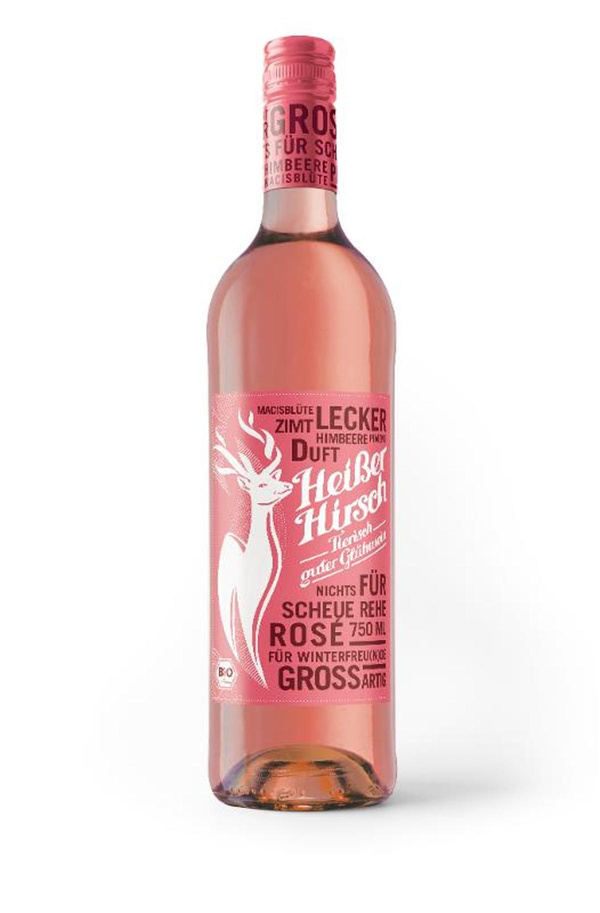 Produktfoto zu Heißer Hirsch Glühwein Rosé 0,75l
