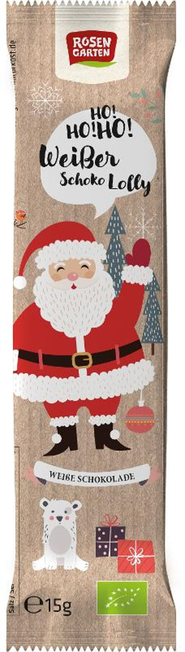 Produktfoto zu Nikolaus-Lolly weiße Schokolade 15g von Rosengarten