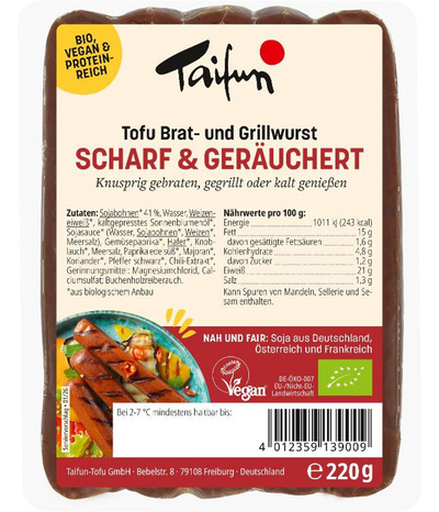 Produktfoto zu Tofu Brat+Grillwurst scharf