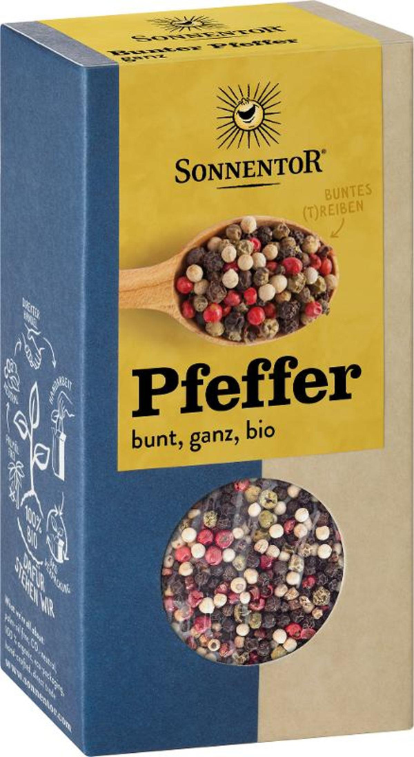 Produktfoto zu Pfeffer bunt, ganz 50g