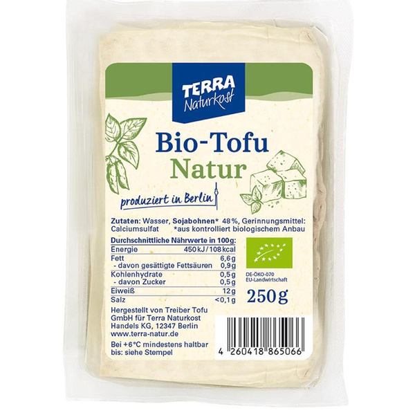 Produktfoto zu Tofu natur Terra 250g