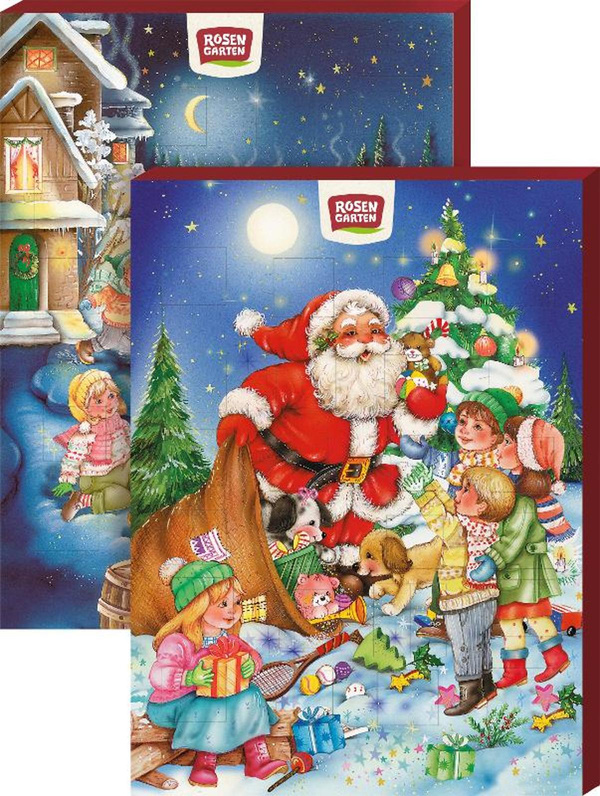 Produktfoto zu Adventskalender Schoko von Rosengarten 75g